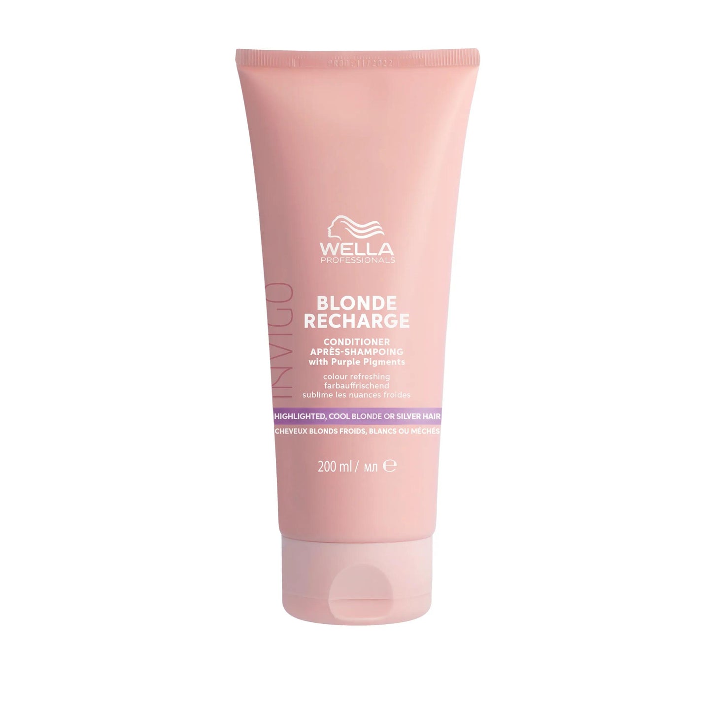 Wella Professionals INVIGO Blonde Recharge Colour Refreshing Conditioner for Cool Blonde — 200 ml bottle, front