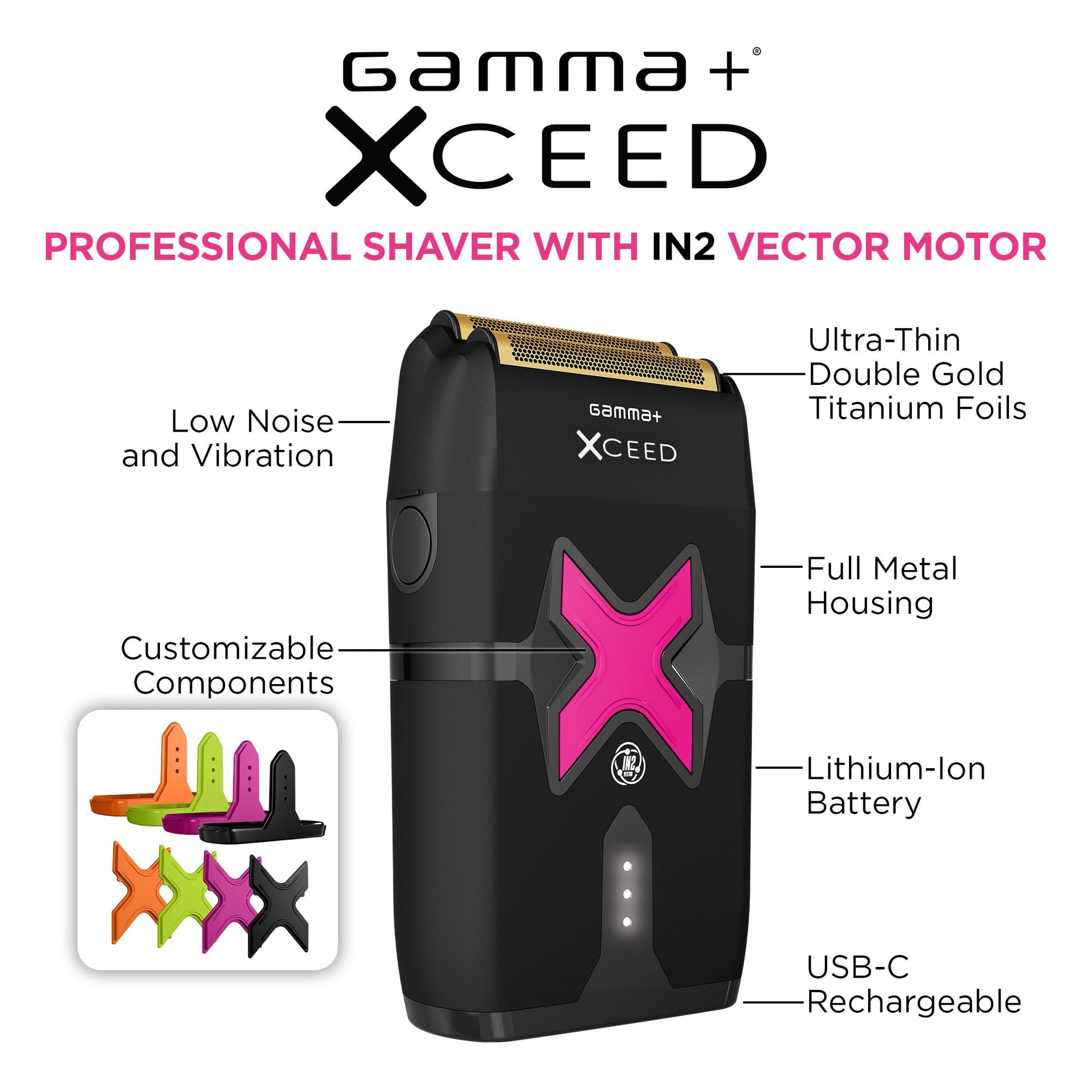 Gamma+ XCeed Professional Foil Shaver – Professional