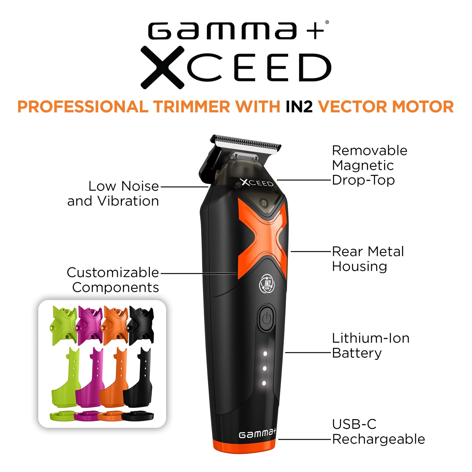 Gamma+ XCeed Professional Hair Trimmer – Professional