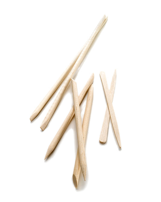 (100/sac)Applicateurs en bois 3,5''