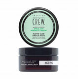 American Crew Citrus Mint Matte Clay 85 g — black and mint-green tub, lid and jar shown together