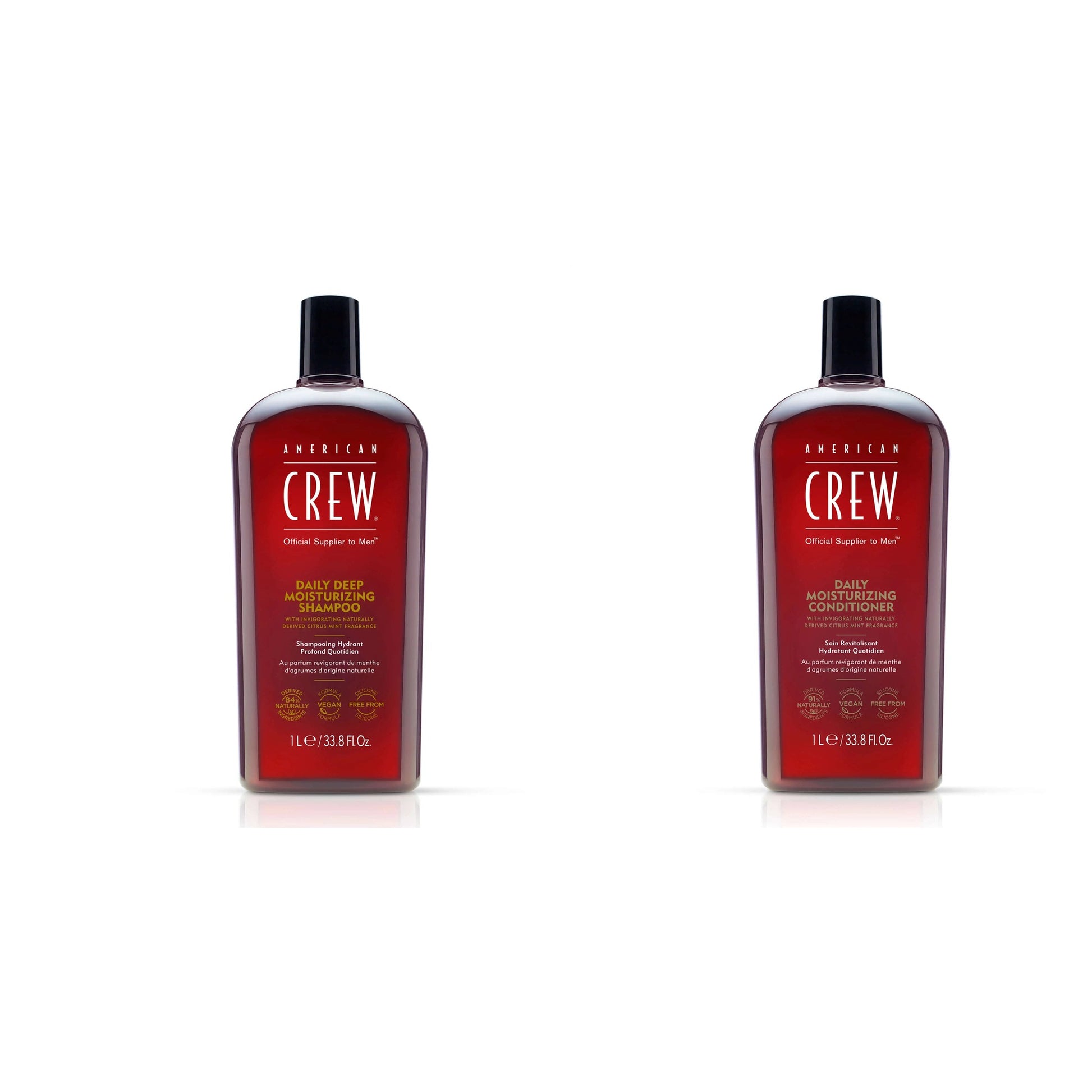 American Crew Daily Moisturizing Shampoo and Conditioner duo 1 L pair