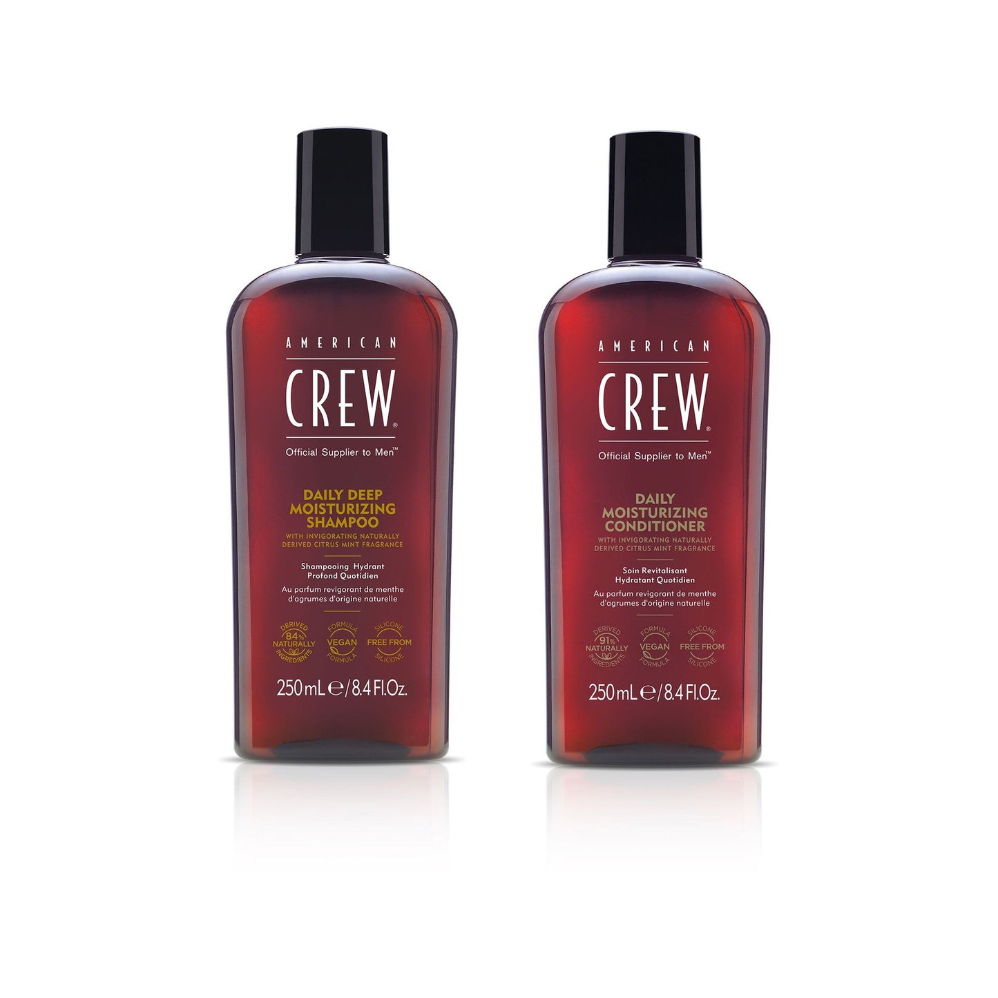 American Crew Daily Moisturizing Shampoo and Conditioner duo 250 ml pair