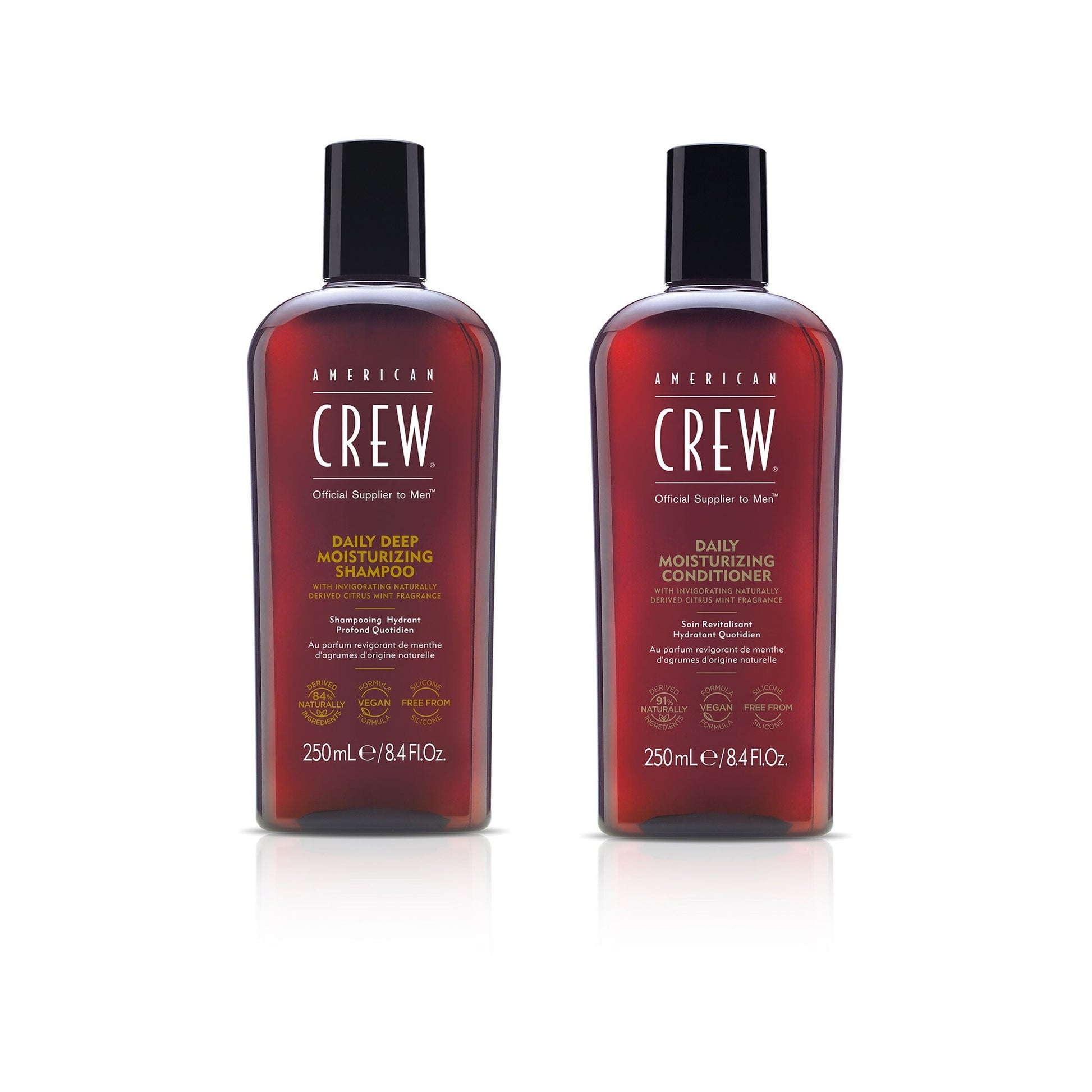 American Crew Daily Moisturizing Shampoo and Conditioner duo 250 ml pair