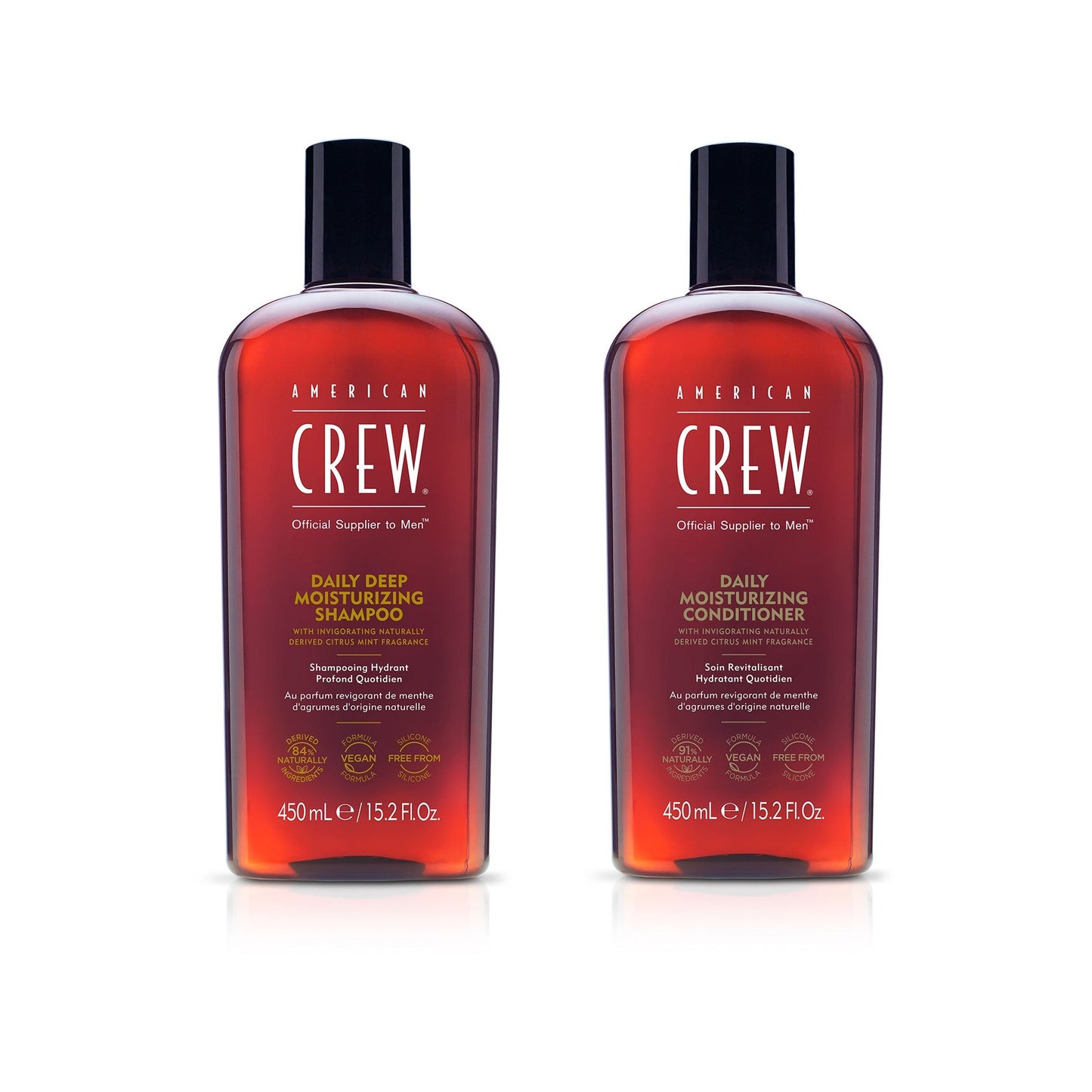 American Crew Daily Moisturizing Shampoo and Conditioner duo 450 ml pair
