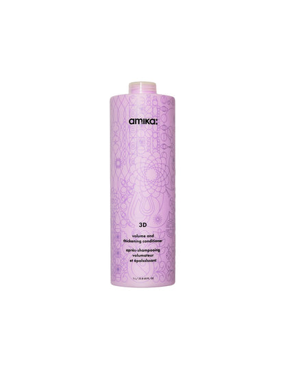 Amika - 3 D - Après-shampooing volumateur et épaississant | 10 oz | 