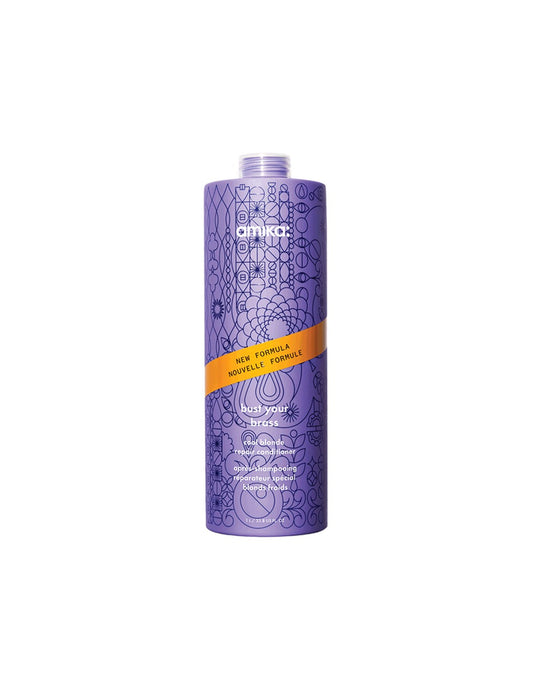 Amika Bust Your Brass – Purple Blonde Strength Repair Shampoo