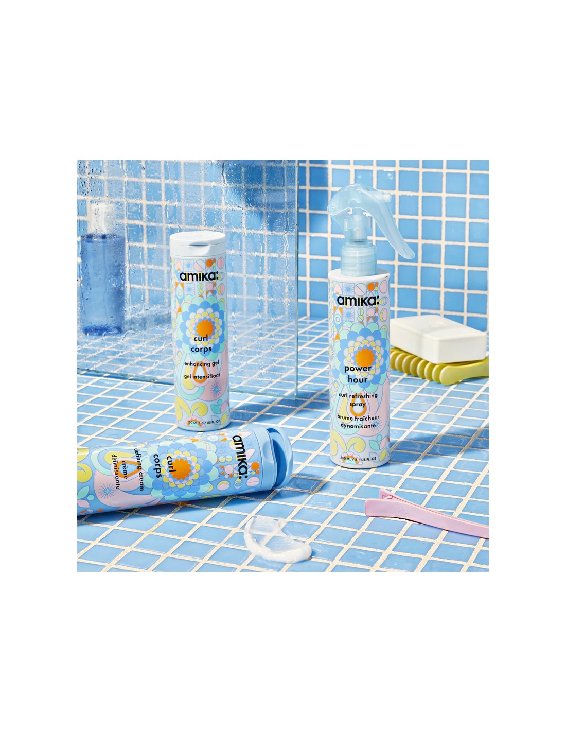 Amika Curl Corps Defining Cream 6.7 oz – Soft, Frizz-Free Curl Definition Without the Crunch