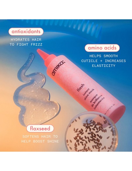 Amika Flash Instant Shine Mask – 60-Second Hair Gloss Treatment 200ml