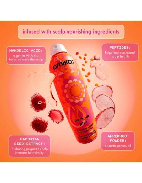 Amika Perk Up Plus – Oil-Absorbing, Volume-Boosting Dry Shampoo