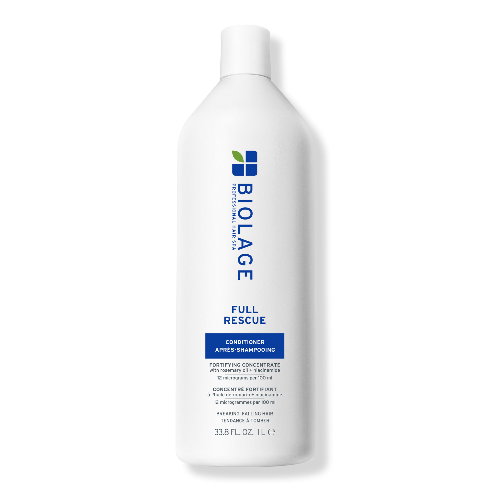 Biolage Full Rescue Conditioner 1 L — white litre bottle, front label, plain background