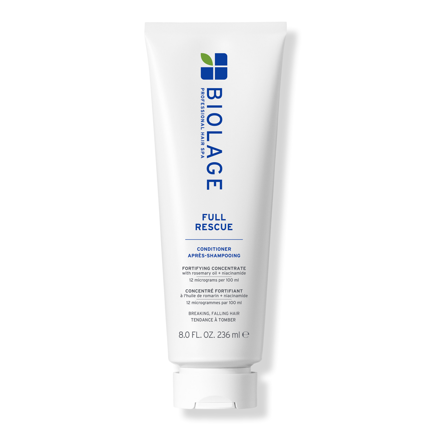 Biolage Full Rescue Conditioner 236 ml — white tube, front label, plain background