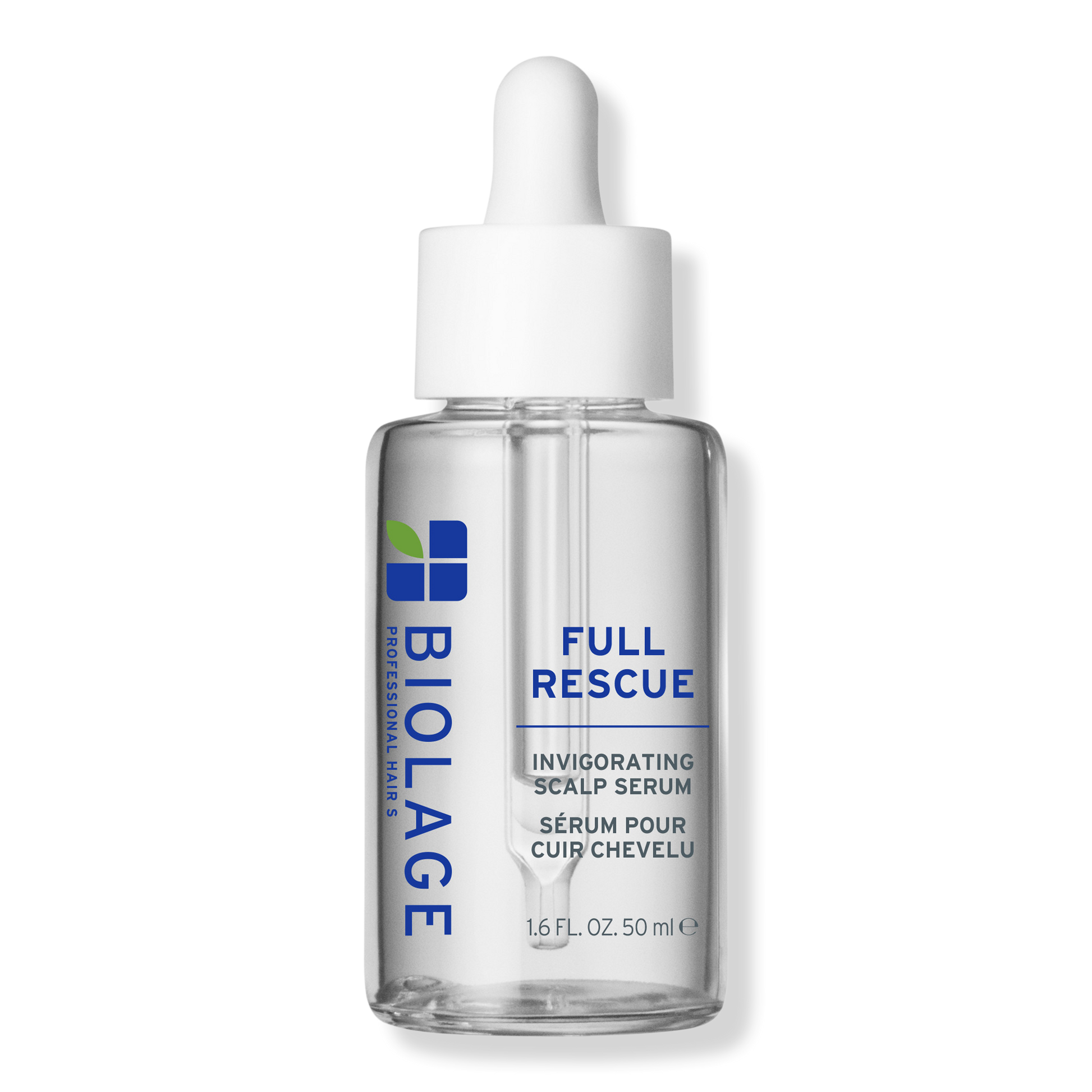 Biolage Full Rescue Invigorating Scalp Serum 50 ml — clear dropper bottle, front label