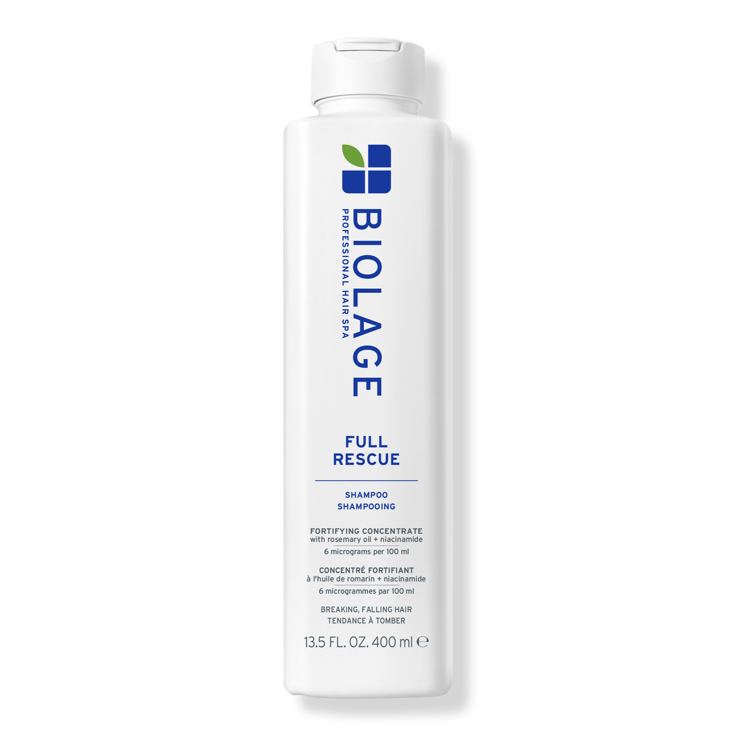 Biolage Full Rescue Shampoo 400 ml — white bottle, front label, plain background