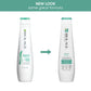 Biolage ScalpSync Cool Mint Shampoo — new look, same formula: old and new bottle side by side