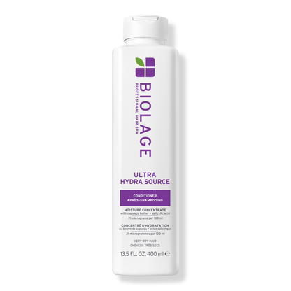 Biolage Ultra HydraSource Conditioning Balm 400 ml — white bottle, front label