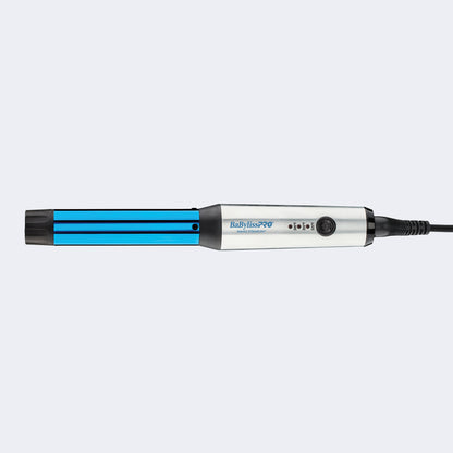 BaBylissPRO Nano Titanium Curling Wand – Blue Titanium Barrels, Six Models
