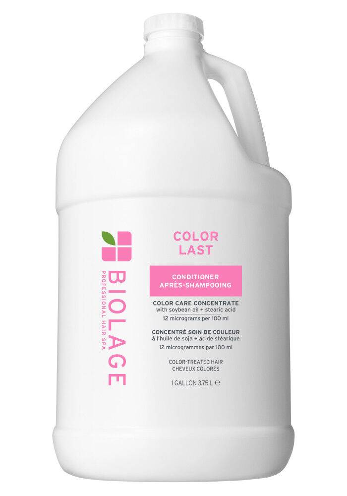 Biolage ColorLast Conditioner 1 gallon / 3.75 L salon jug with handle, front view
