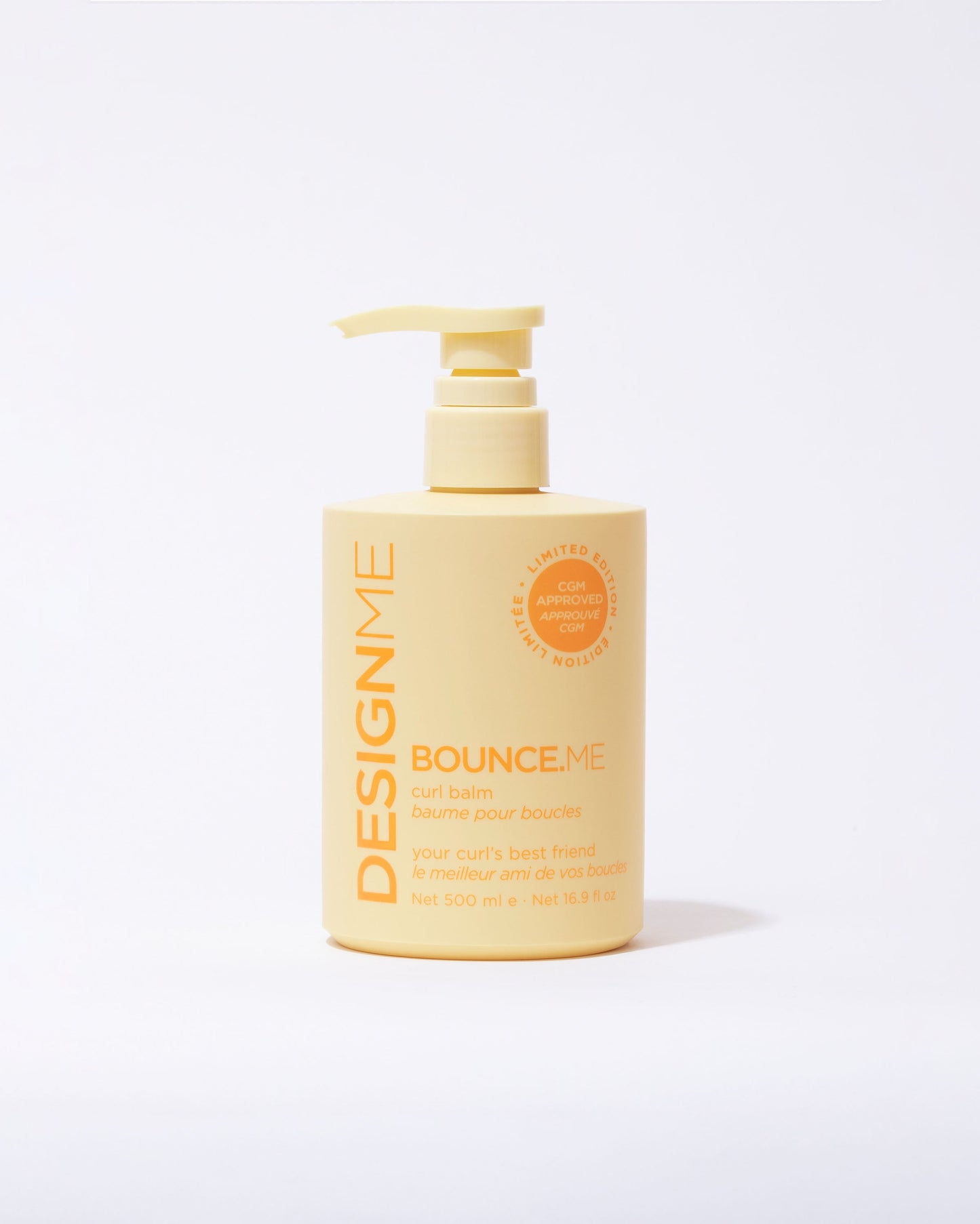 Design.Me Bounce.Me Curl Balm – Argan Oil Curl Cream with 400°F Heat Protection – Half Litre • 500ml