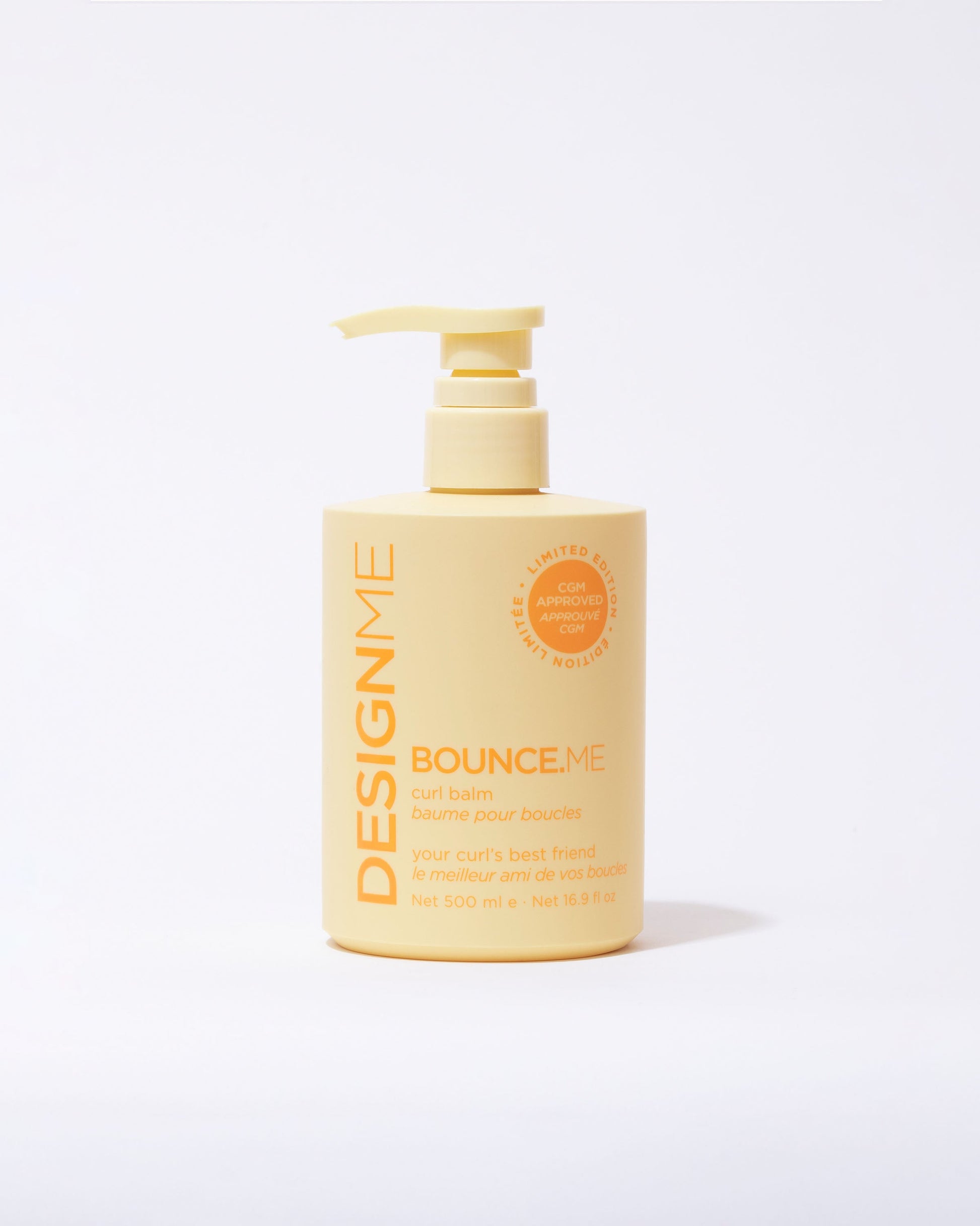 Design.Me Bounce.Me Curl Balm – Argan Oil Curl Cream with 400°F Heat Protection – Half Litre • 500ml