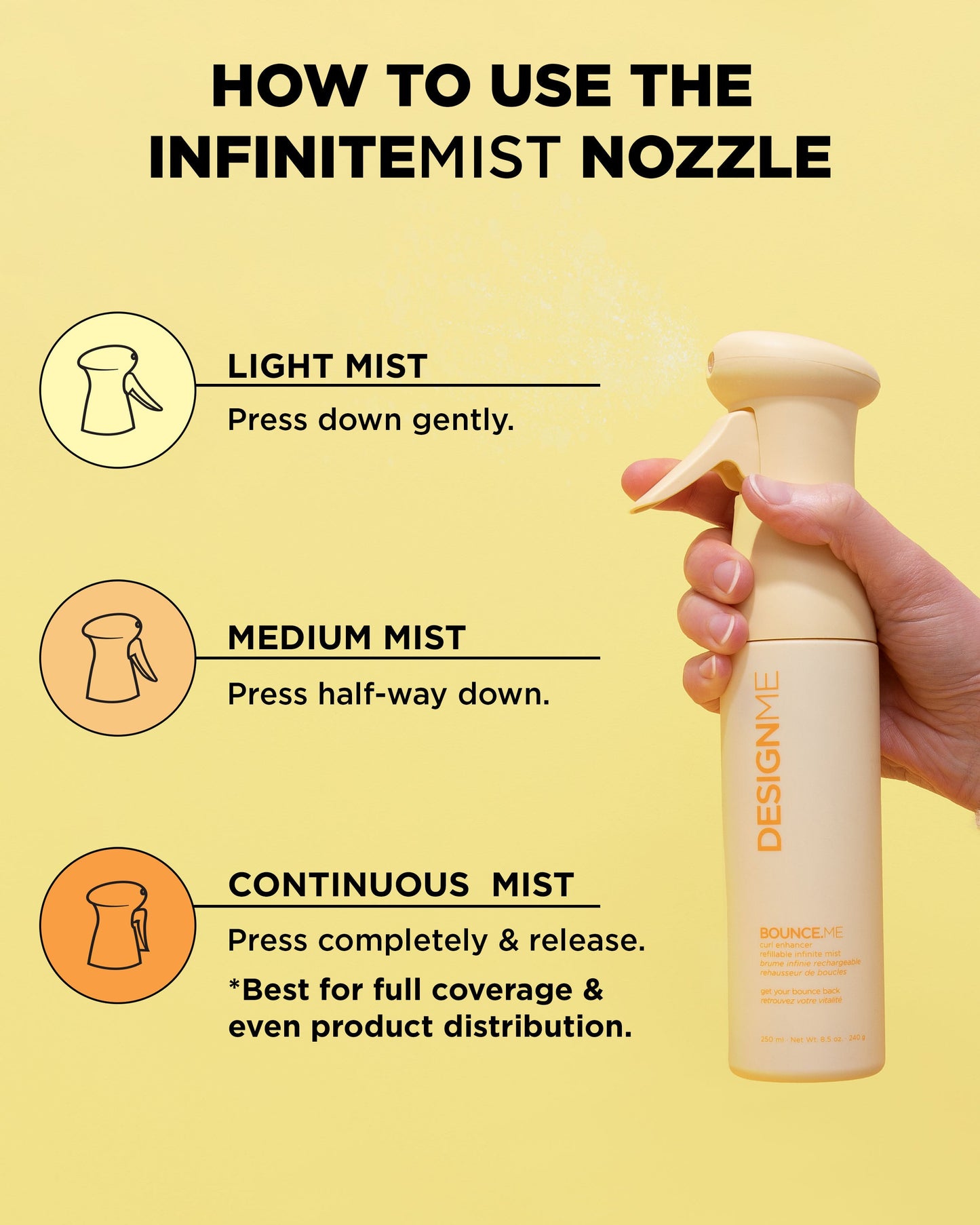Design.Me Bounce.Me Curl Enhancer Mist – 94% Natural Curl Revival Between Washes