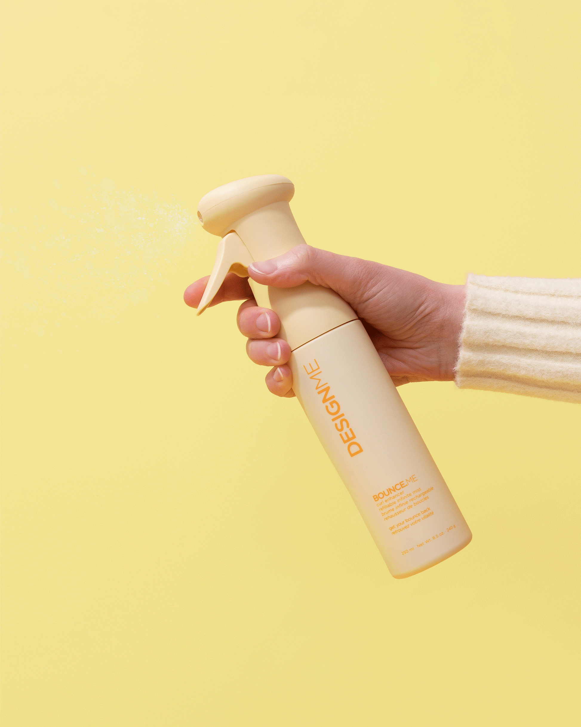 Design.Me Bounce.Me Curl Enhancer Mist – 94% Natural Curl Revival Between Washes