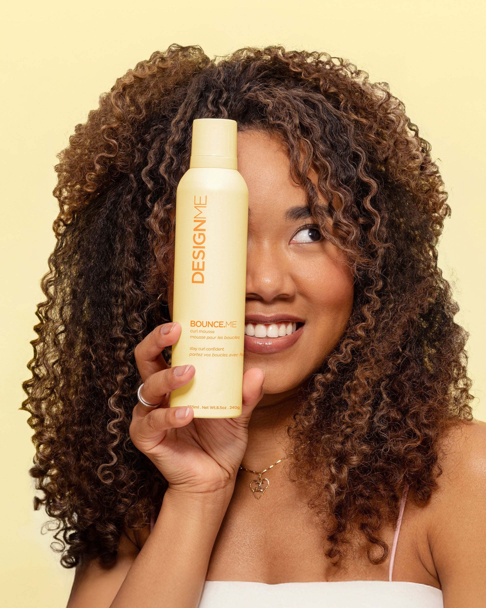 Design.Me Bounce.Me Curl Mousse – Alcohol-Free 48-Hour Definition & Frizz Control
