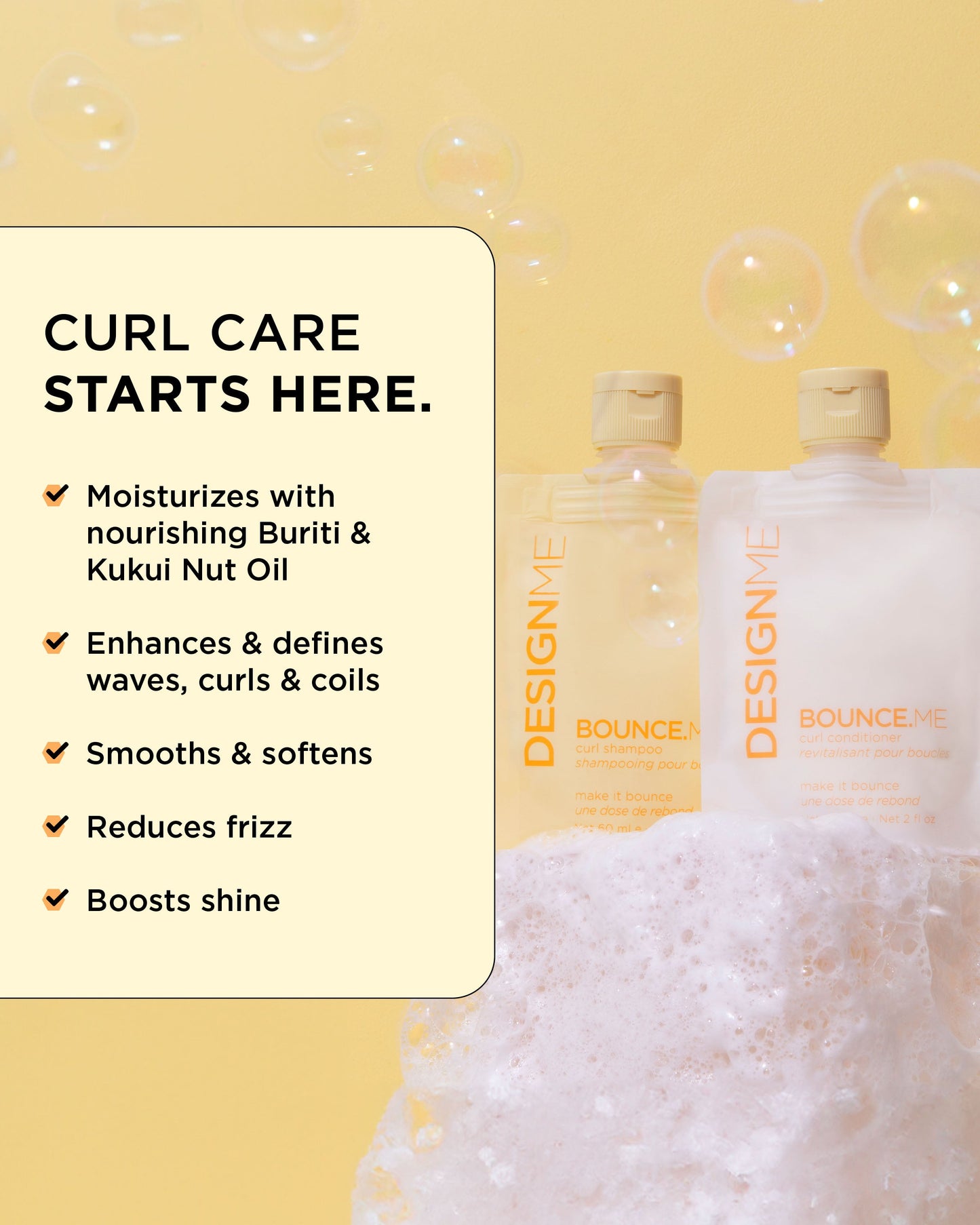 Design.Me Bounce.Me Shampoo & Conditioner Duo | 2 × 60ml