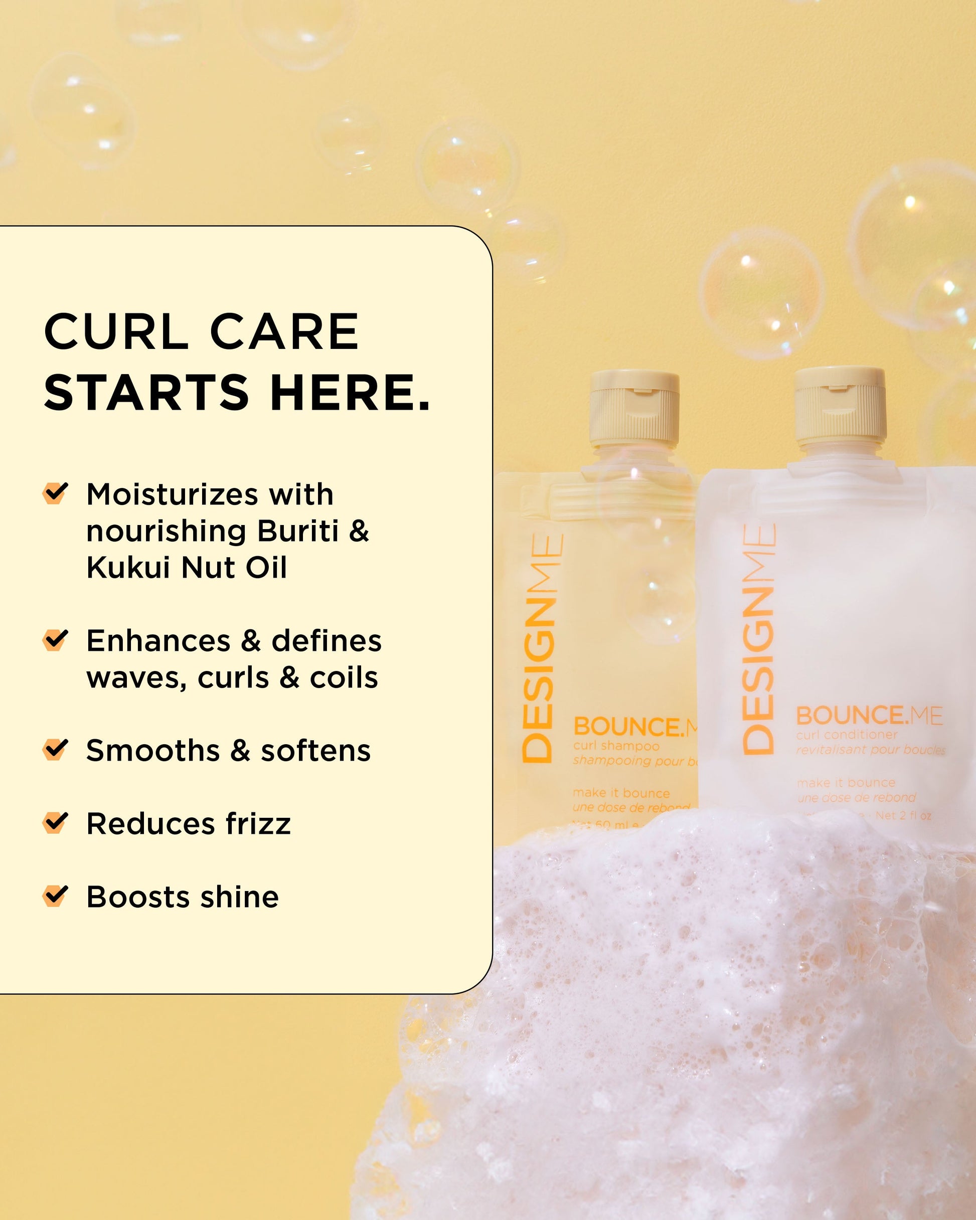 Design.Me Bounce.Me Shampoo & Conditioner Duo | 2 × 60ml