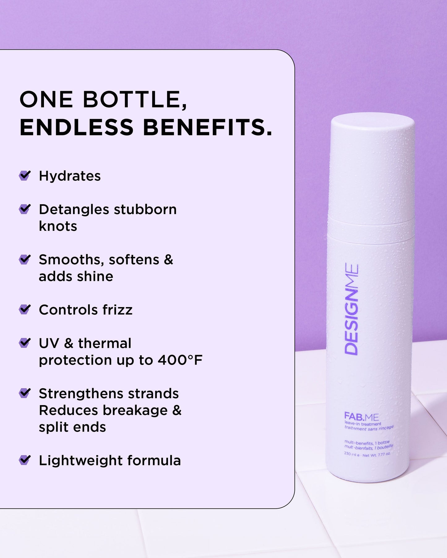 Design.Me Fab.Me Leave-In Treatment – Multi-Benefit Lotion for Strength & Heat