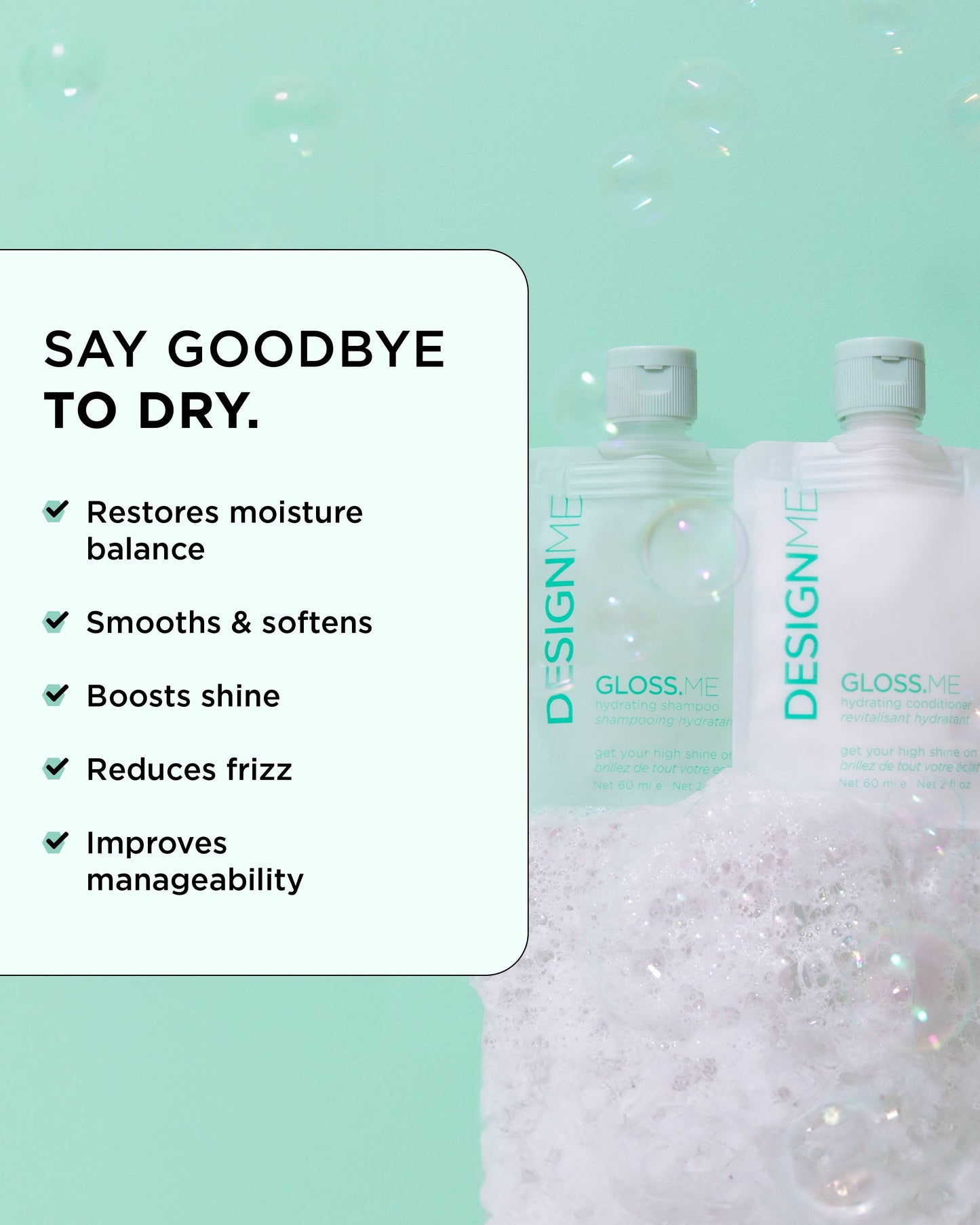 Design.Me Gloss.Me Shampoo & Conditioner Duo | 2 × 60ml