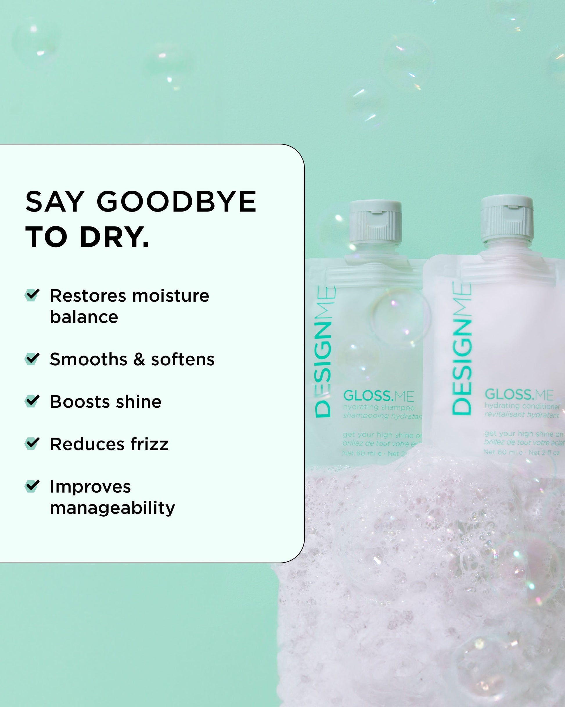 Design.Me Gloss.Me Shampoo & Conditioner Duo | 2 × 60ml