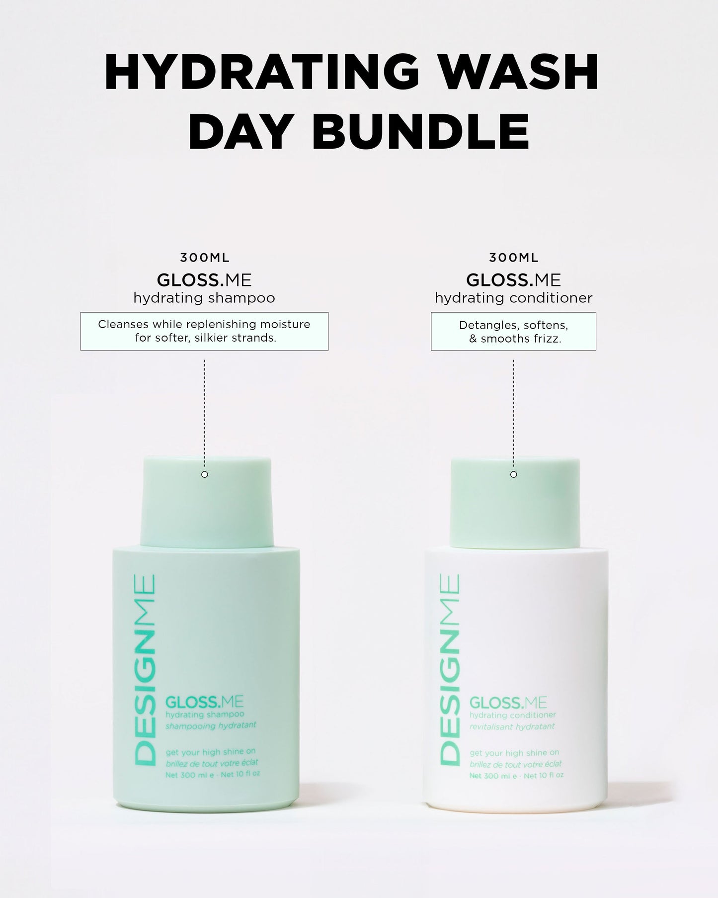 Design.Me Gloss.Me Shampoo & Conditioner Duo | 2 × 300ml