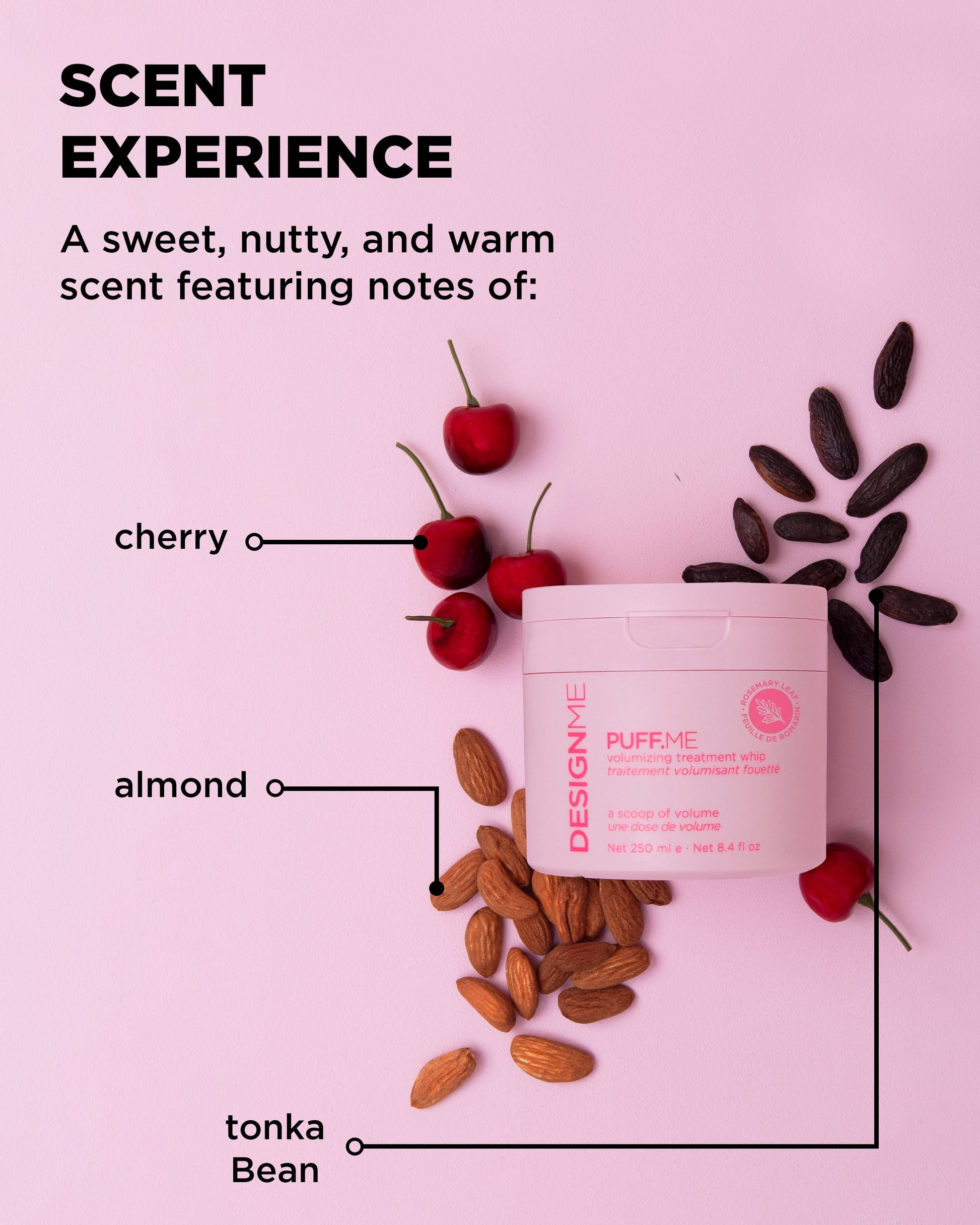 Design.Me Puff.Me Volumizing Treatment Whip – Rosemary & Bamboo for Fuller Hair