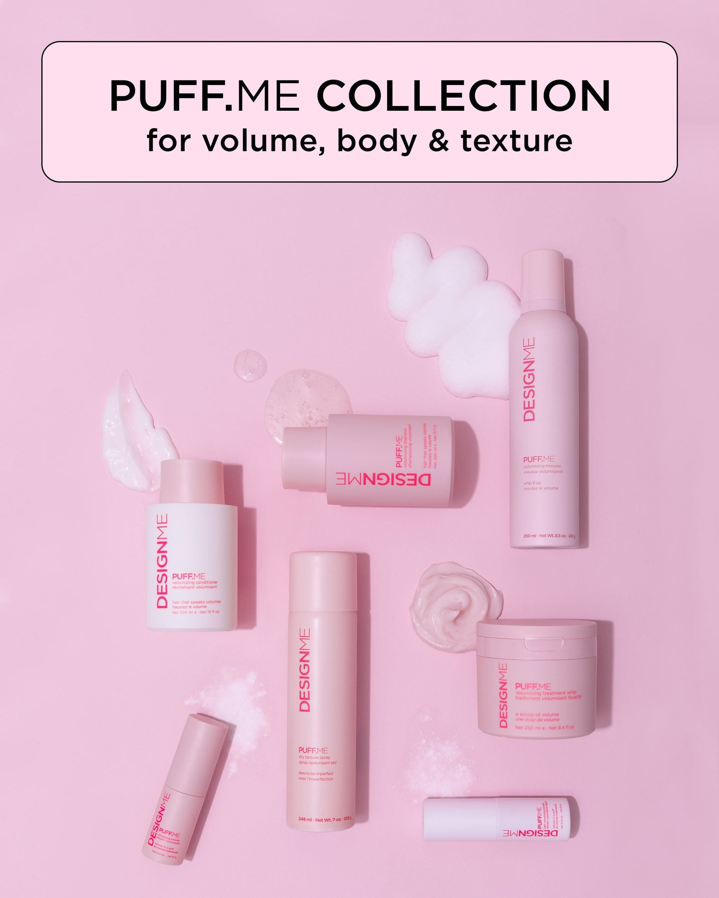 Design.Me Puff.Me Volumizing Treatment Whip – Rosemary & Bamboo for Fuller Hair