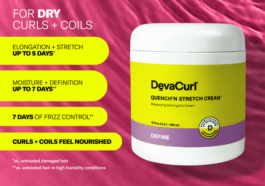 DevaCurl Quench'N Stretch Cream benefits