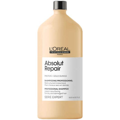 L'Oréal Professionnel Absolut Repair Shampoo — 1.5 L salon backbar bottle, front label, plain white background