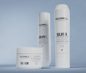 Goldwell Dualsenses Silver Shampoo – Anti-Yellow Care for Grey and White Hair – official product image