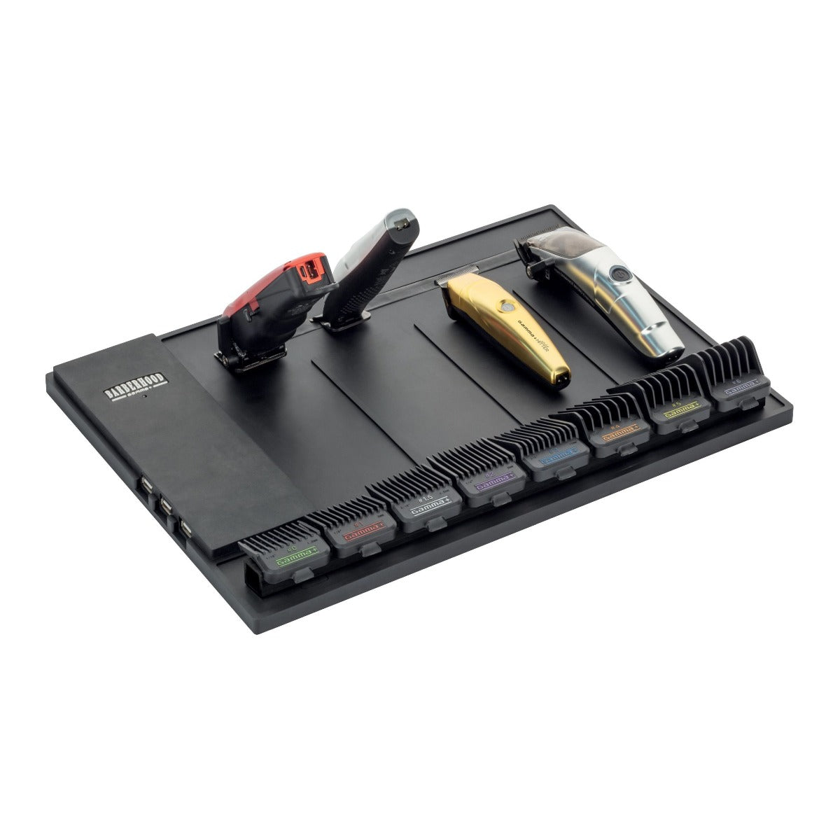 Gamma+ Professional Magnetic Barber Mat and Station Organizer with Anti-Slip Grip – Professional