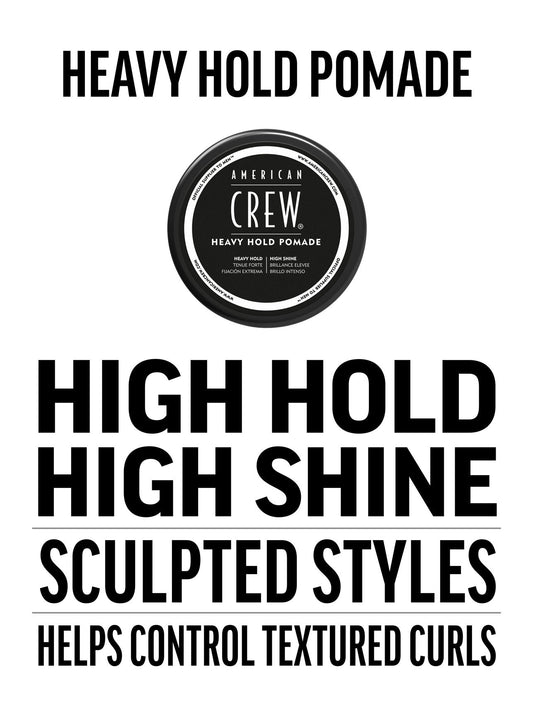 American Crew Pomade (Classic) – Glossy Hold, Slick Finish
