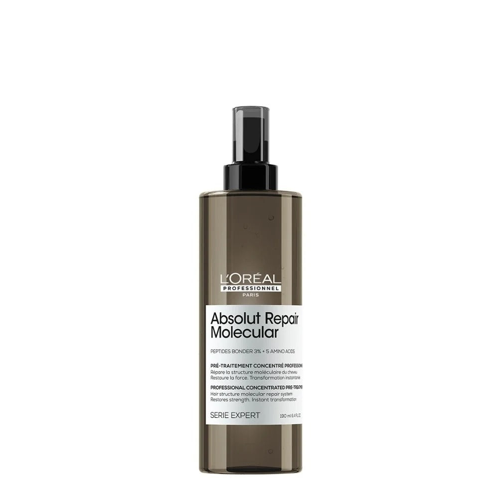 L’Oréal Professionnel Absolut Repair Molecular Complete Ritual Set – Pre-Treatment, Shampoo, Serum & Leave-In Mask (Full 4-Step System)