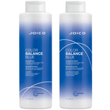 Joico Color Balance Blue Shampoo & Conditioner Duo – Neutralizes Orange Tones for Cool, Bright Brunette & Balayage Hair