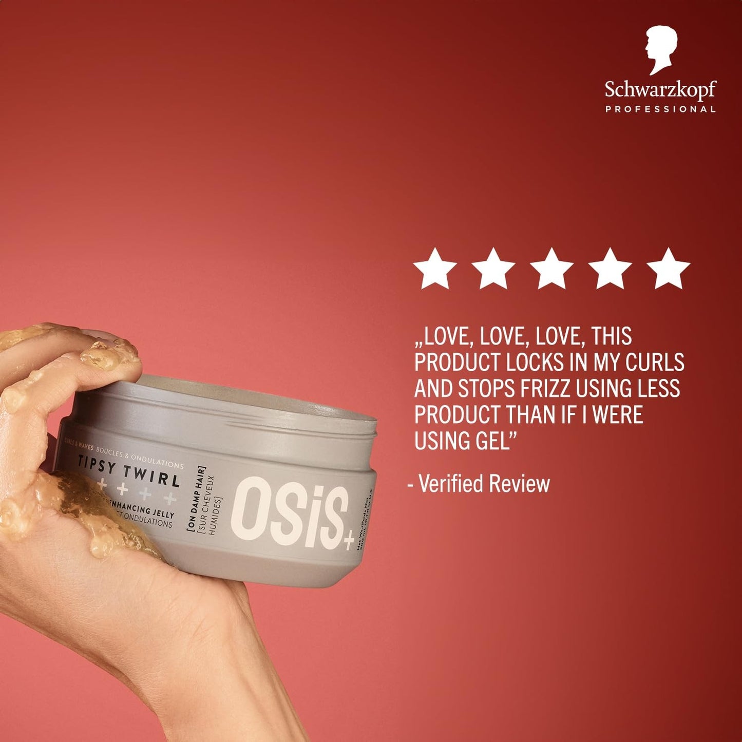 OSiS+ Tipsy Twirl – 300ml Curl Jelly for Lightweight Hold & Frizz-Free Definition