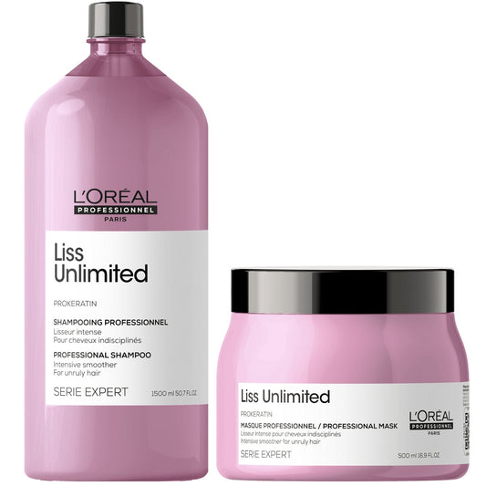 L’Oréal Professionnel Série Expert Liss Unlimited – Smoothing Care Duo