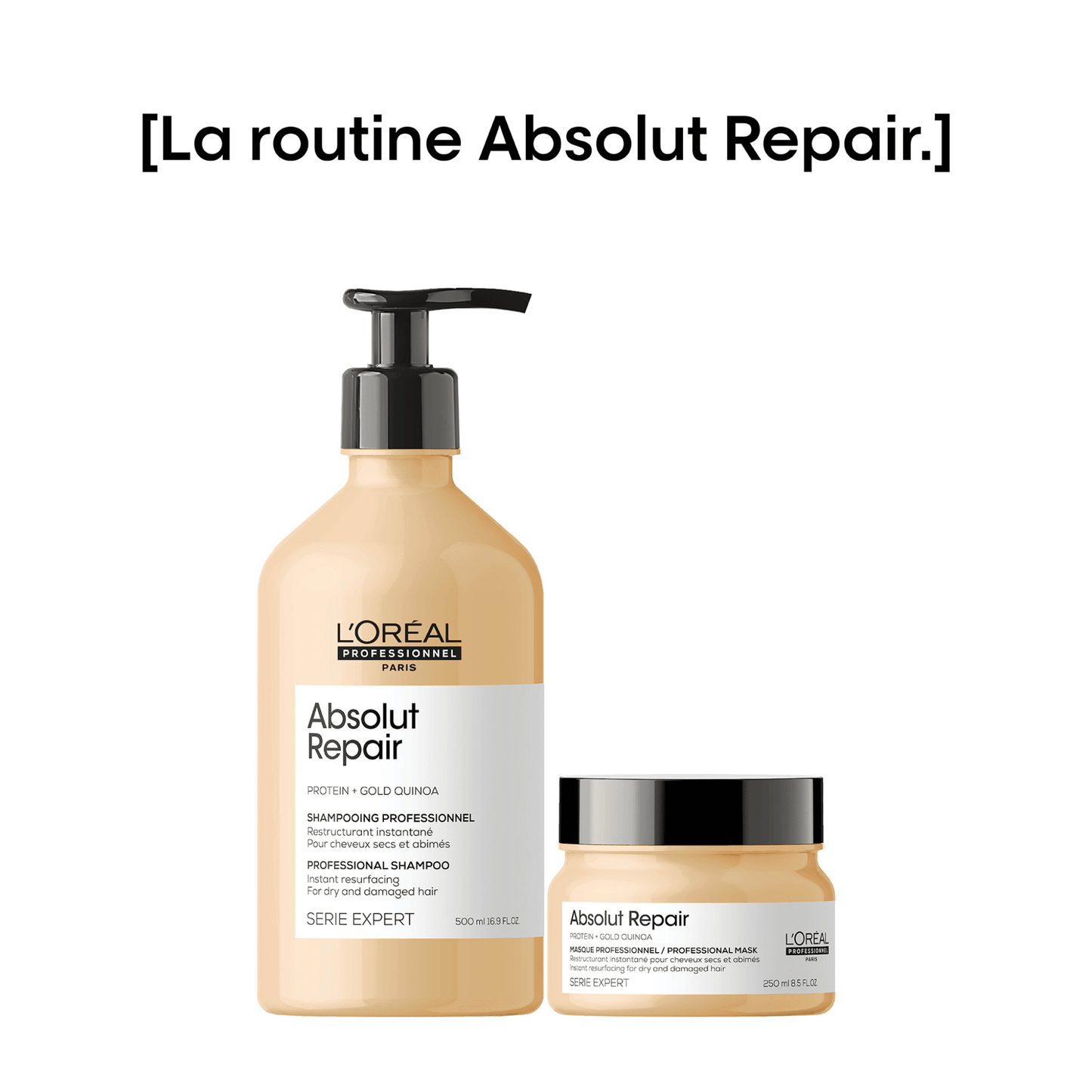 L'Oréal Professionnel Série Expert Absolut Repair Holiday Gift Set – Shampoo 500ml & Mask 250ml