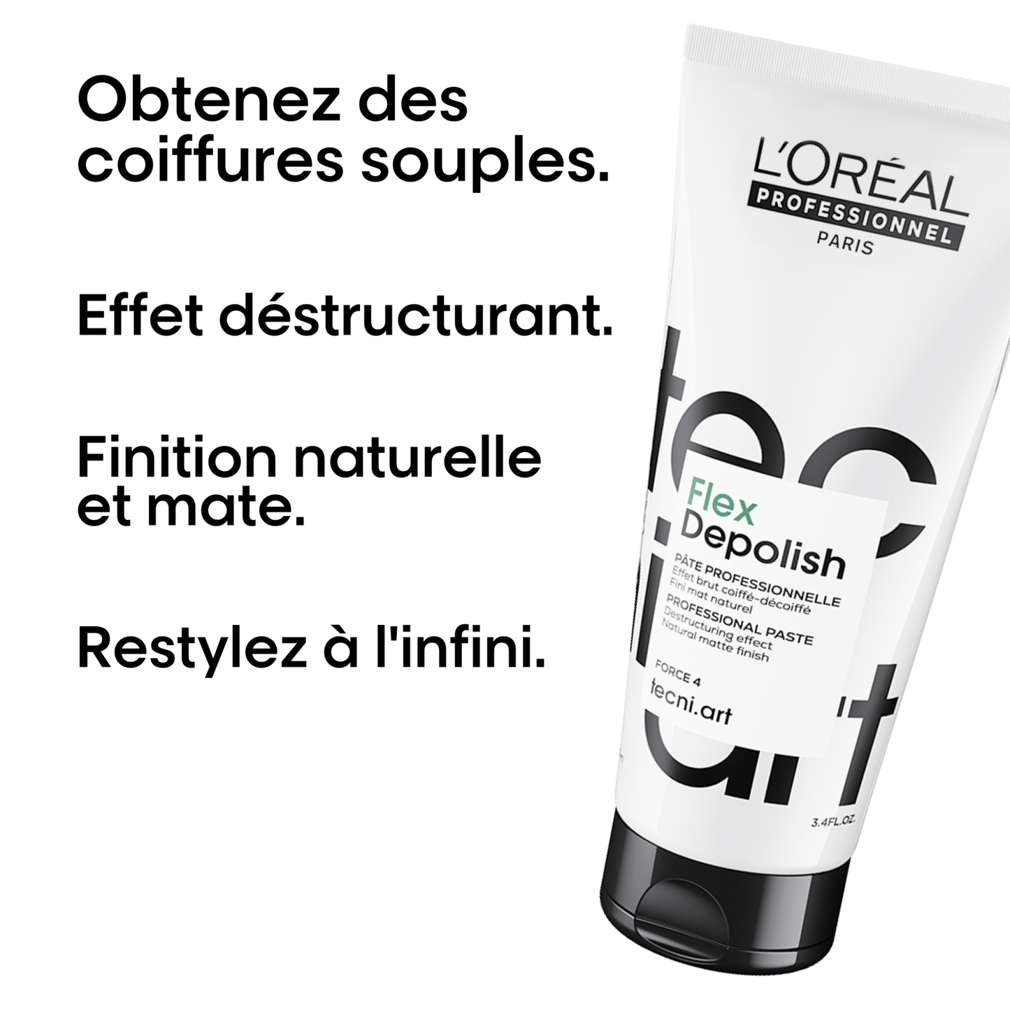 L'Or√©al. Tecni.Art Flex P√¢te Mate Depolish - 100 ml | L'Or√©al | ProHair.ca