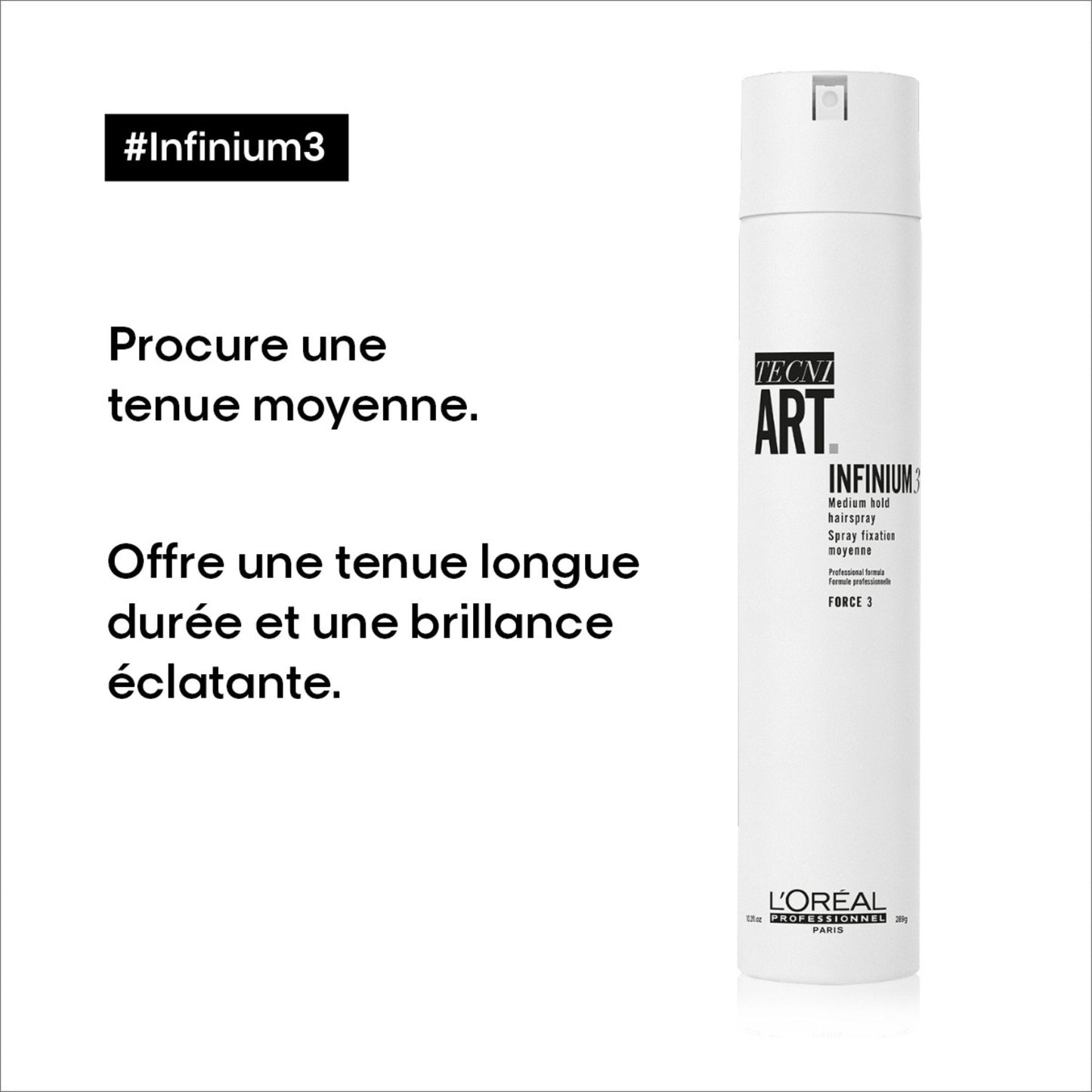 L'Or√©al. Tecni.Art Laque Tenue Moyenne Infinium 3 - 289 g