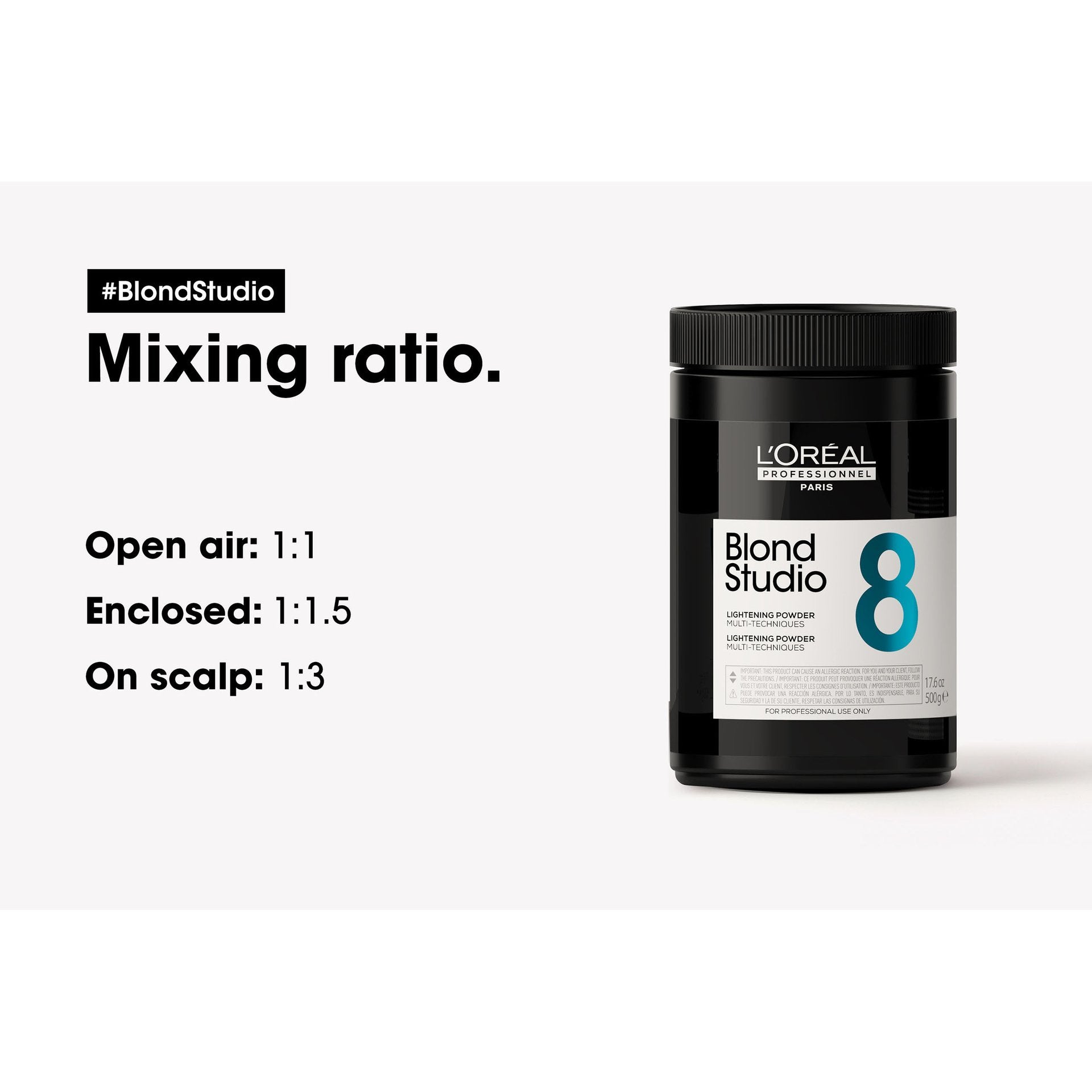 Blond Studio Multi-Techniques 8 Lightening Powder — technique panel