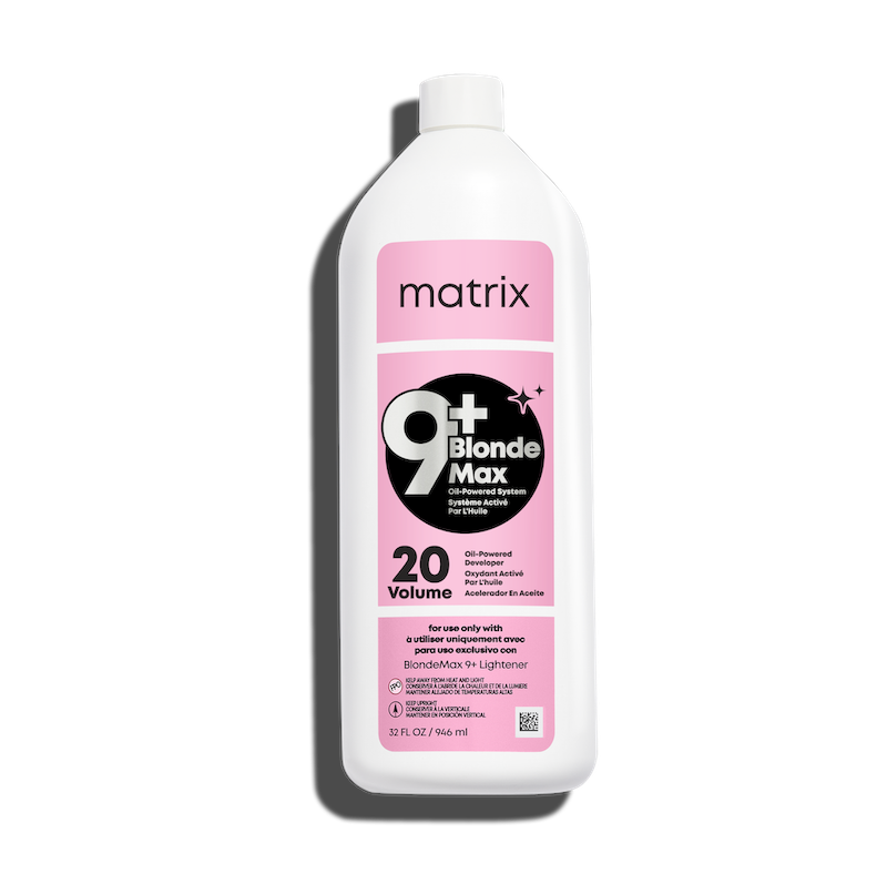 Matrix BlondeMax 9+ Developer 20 Vol 946 ml — white professional bottle, front label