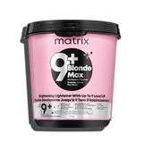 Matrix BlondeMax 9+ Powder Lightener 900 g — white professional tub, front label